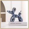 11cm Mini Ceramic Balloon Dog Abstract Ornament Creative Sculpture Study Room Statue Home Office Accessories Festival Decoration