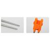 Bread Barbershop Children's Orthodontic Chopsticks Bread Comfortable Stainless Steel Step 1 PN321, Mixed Colors, 1 Piece