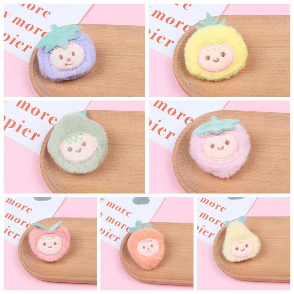 Hand-sewn Cute Fruit Plush Brooch Cloth Sweet Decoration Gift