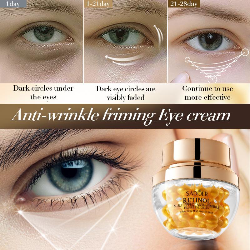 Увлажняющий крем для кожи вокруг глаз с ретинолом многофункционального действия Увлажняет кожу Предотвращает сухость Ежедневный уход за кожей вокруг глаз Подходит для всех типов кожи