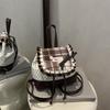 Trendy Streetwear Backpack With Inner Pocket And Stitching Details For School