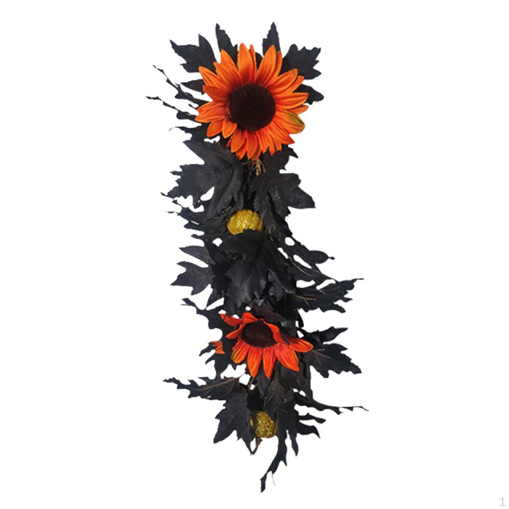 Искусственные настенные украшения из кленовых листьев на Хэллоуин