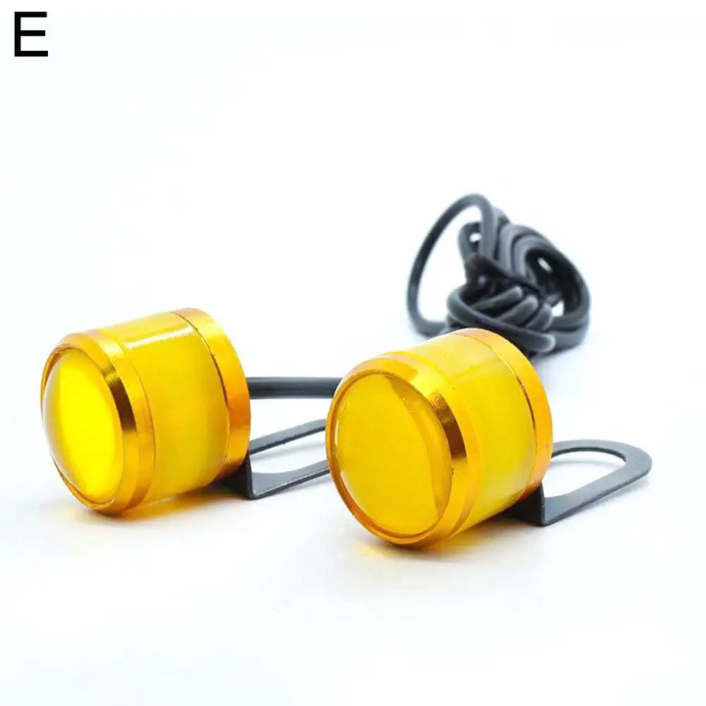 2 шт. Красный Синий Стробоскоп Мотоциклетный Орлиный Глаз Дневные Ходовые Огни Аварийная Сигнальная Стробоскопическая Фара Противотуманная Фара Для Грузовика Мотоцикла X8D3