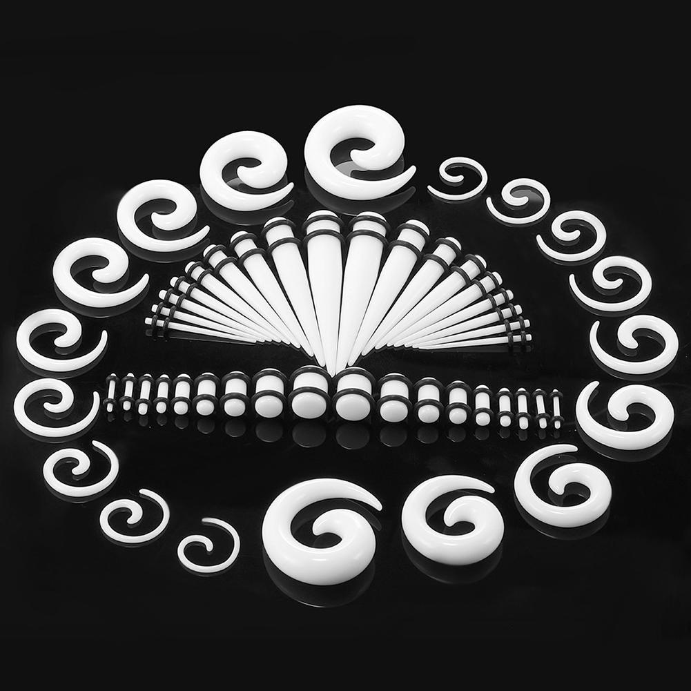 Серьги Bluelans, растягивающиеся, расширяемые, 1,6-10 мм, акриловые заглушки для ушей, конус для пирсинга, 54 шт., ювелирные изделия