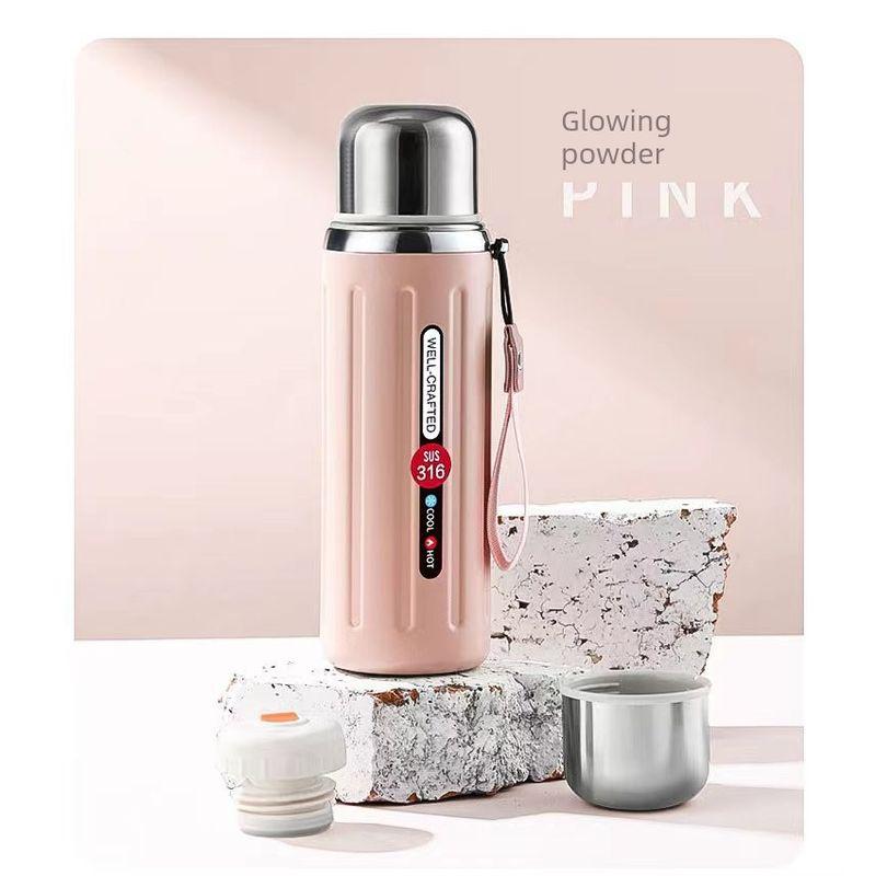 Large Capacity Vacuum Cup 316 Stainless Steel Outdoor Household Satchel Water Kettle Student Neutral Convenient Sports Drinking Cup