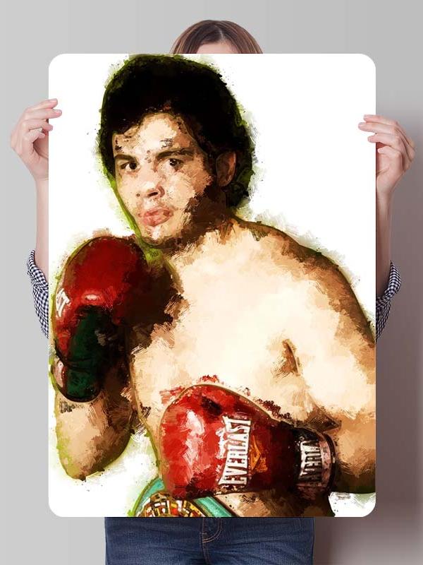 Julio Cesar Chavez Boxer Metal Signs Gaming Room Decoration Custom Metal Plates Boxing Poster for Wall Art Decoration Retro Home