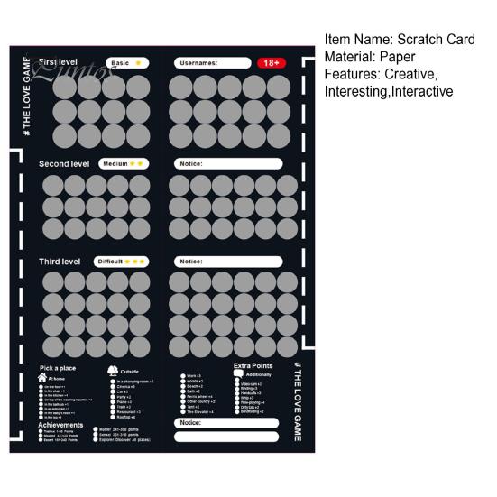 Скретч-постер ко Дню святого Валентина для пар 100 позиций для свиданий Приключения перед сном Идеи для свиданий Плакат на годовщину