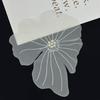 White Organza Patch Big Flower Handmade Diy Clothing Decoration Accessories Embroidery Corsage Cloth Sticker With Beads
