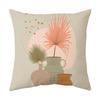 African Women  Tropical Plant Pattern Cushions Pattern Cushion Cover Suitable For Sofa Bedroom Car Pillow Cover