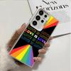 LGBT Rainbow Love Is Love Shockproof Phone Case for Samsung Galaxy S26 Edge S25 Ultra S24 FE S23 Plus S21 Cover Anti Fall Fundas