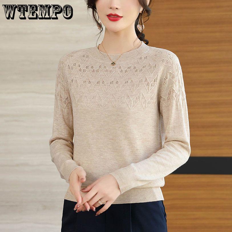 Свободный и утягивающий женский свитер осень-зима новый стиль ажурный узор рыбий хвост вязаный базовый свитер и топ