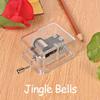Transparent Mini Hand Cranking Music Box Acrylic Craft Acrylic Creative Crafts Ornaments  Children