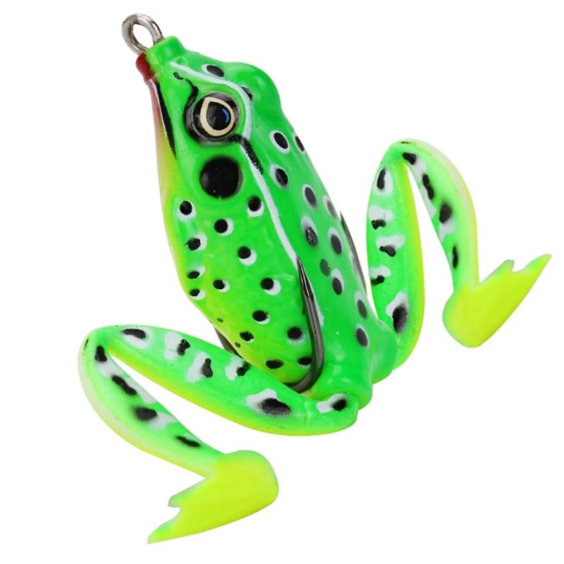 Frogs Crankbait Lures 5cm Topwater Frogs Lures Artificial Fishing Lures with Hook Swimbait for Trout Soft Frogs Baits