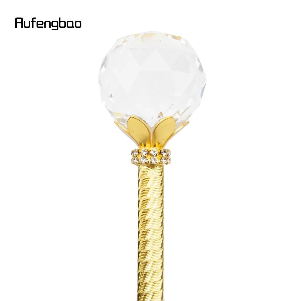 Белый стеклянный хрустальный шар, сказочные палочки из сплава для девочек, палочки принцессы, детская палочка ангела, вечерние косплей, свадьба, день рождения, 91 см