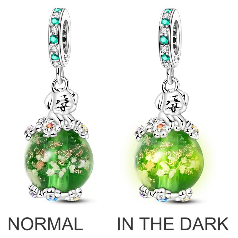 925 Silver Green Series Tree Cactus Avocado Pendant DIY Charm Beads Fit Bangle Charms Bracelet Women Jewelry