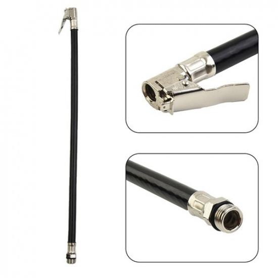 Tire Hose Pump Tire Inflatable Hose Length 375mm Pump Gauge Hose Connector