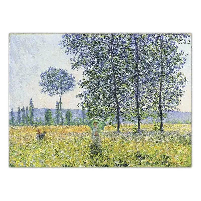 Vintage Spring Poppy Field Canvas Wall Art  Retro Decorative Painting for Living Room  Bedroom  Classic HD Print Poster  Home De