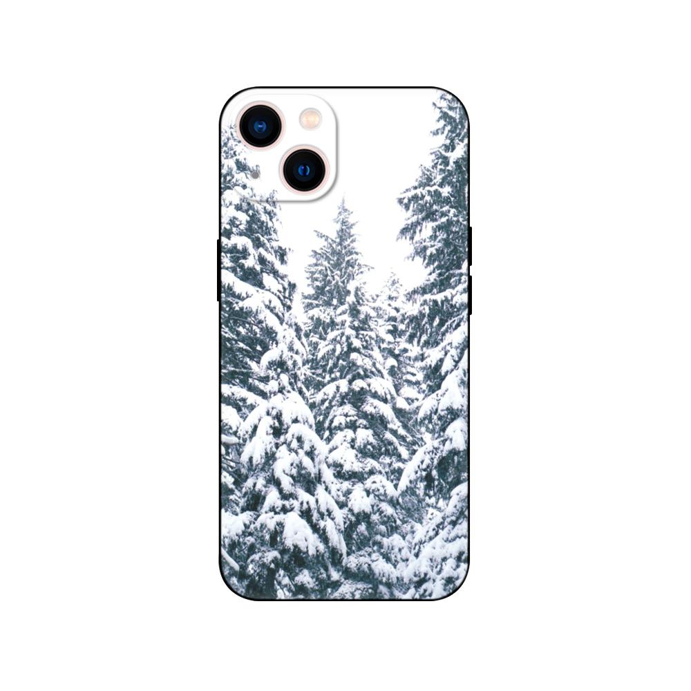 Black tpu Case For Samsung galaxy M53 M13 M62 A12 A22 A32 A42 A52 A72 4g 5g A20S back cover Mountain  Tree Forest Peak Mist