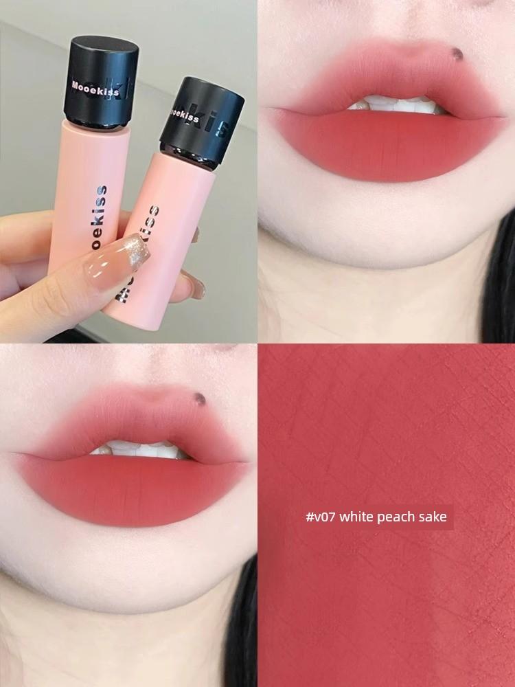 Mooekiss Lip Mud V12/V10/V11/V15/V08/V05 Soft Mist Whitening Lip Glaze Mooekiss Lipstick