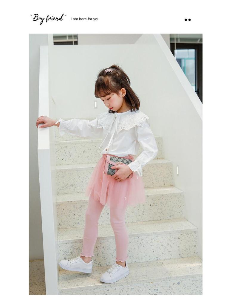 Юбка-брюки из сказочного тюля в корейском стиле для девочек, на весну/осень