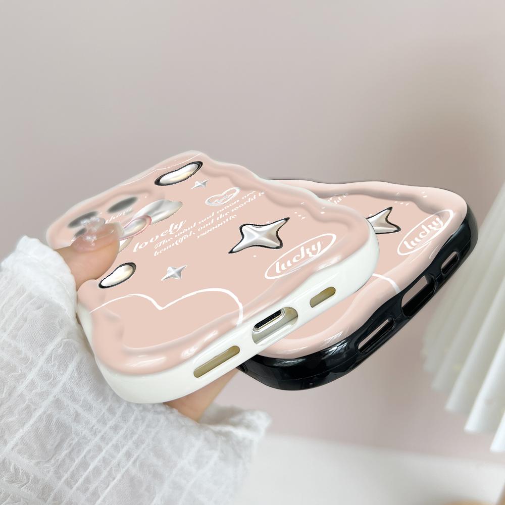 Для OPPO A12 A15 A38 A58 A60 A76 A92 Reno8 11F 11Pro 12 Realme 10 12Pro 14 C35 C63 Модная Девушка Кремовая Текстура Мягкий Силикон Защита Всего Объектива Чехол