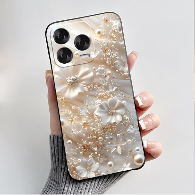 Printing Case For ZTE Blade V70 Vita Fundas For ZTE Nubia V70 Design Capa Soft Silicone Black Shell Cover Cute Flower Case Coque