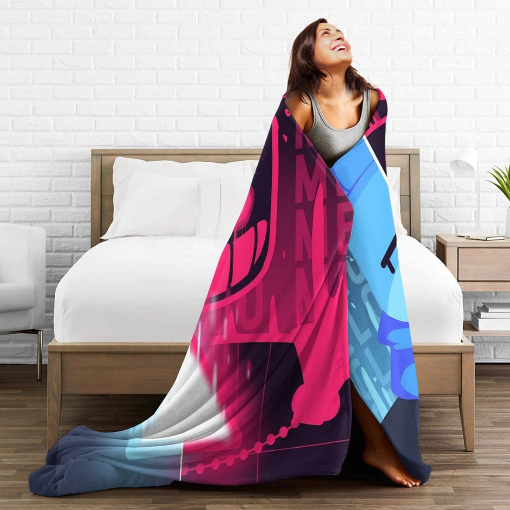 Forsaken Bluudud Fashion Blankets Flannel Horror Game Soft Throw Fashion Blanket for Bedroom Sofa Quilt Breathable