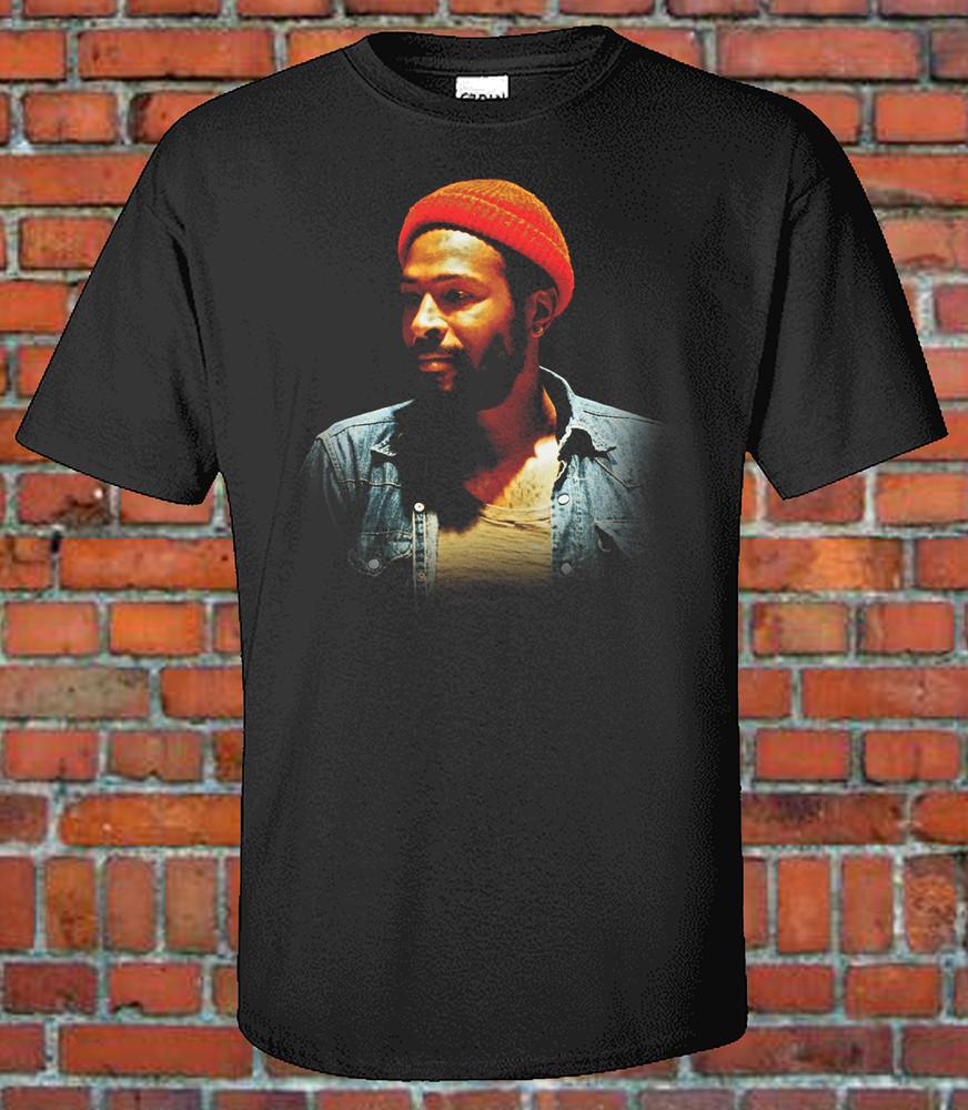 Marvin Gaye RB Music Singer T-Shirt Unisex Cotton Tee Classic EXCLUSIVE