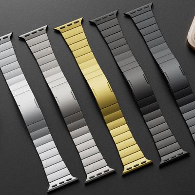 Металлический ремешок для Apple Watch Ultra 2 49мм 46мм 42мм 45мм 44мм 40 41мм Нержавеющая сталь correa Браслет iwatch 10 9 8 7 6 SE ремешки