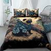 Ukiyo Wolves Duvet Cover Set Uk Single Double Queen Us Twin Full King Size  Bed Linen Set