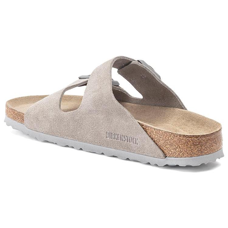 Birkenstock Arizona Мягкая стелька Замша Кожа 'Stone Coin' 1020507
