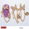 Crystal Charms Nail Art Jewelry Pendant Chain Butterfly Nail Rhinestones Nail Art Decorations