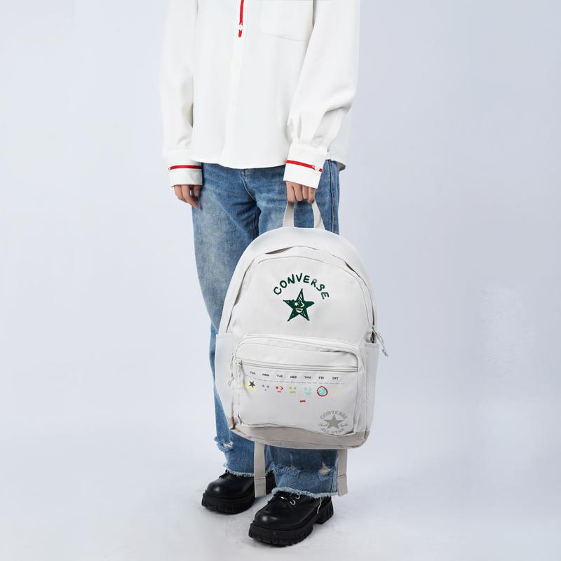 Converse Рюкзак GO 2 Полиэстер Обычный Унисекс Белый 10024943-A01