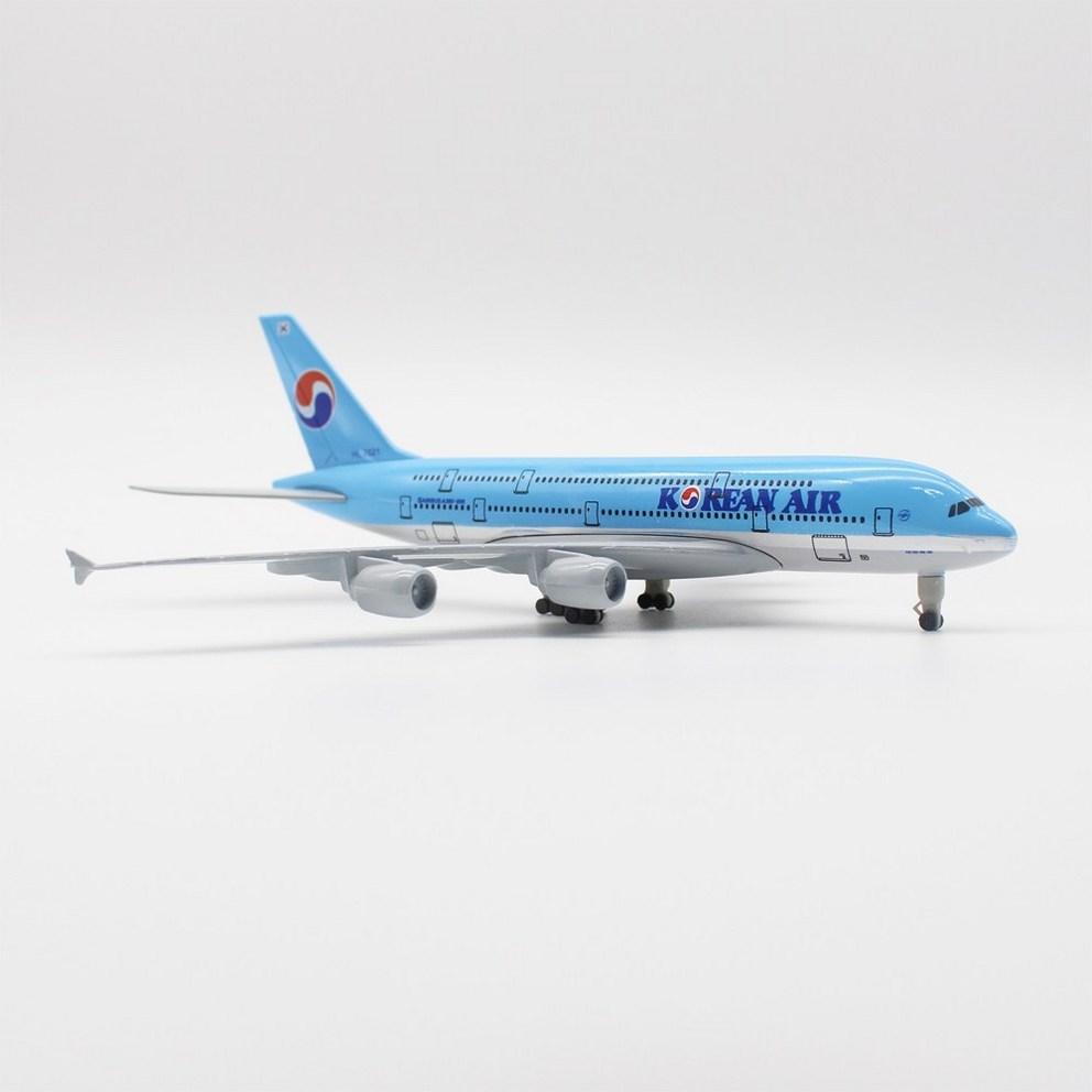 JJC Korean Air A380 Литая модель самолета (1:Масштаб 300, 20 см) - Премиальная витрина для коллекционных самолетов