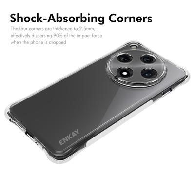 Для Oppo Find X8 Pro 5G Прозрачный чехол для телефона ENKAY HAT PRINCE Противоударный Противоскользящий ТПУ чехол