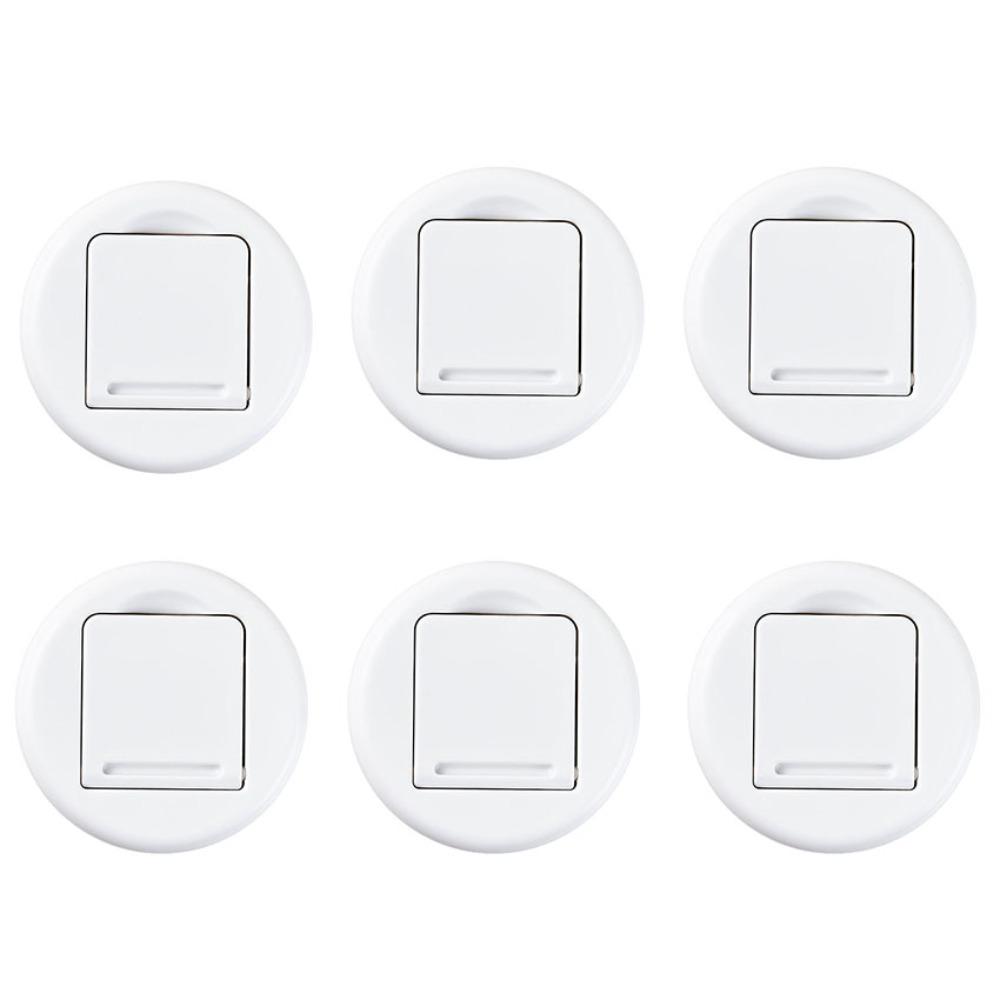 6pcs Wear Resistant Window Safety Locks Self-Adhesive Sliding Door Stopper Children