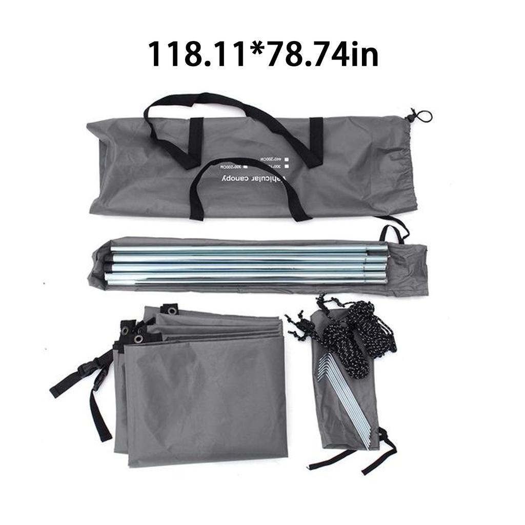 Автомобильный тент для кемпинга, боковой автомобильный тент на крышу, водостойкий УФ-портативный кемпинговый тент, автомобильный навес от дождя на крыше