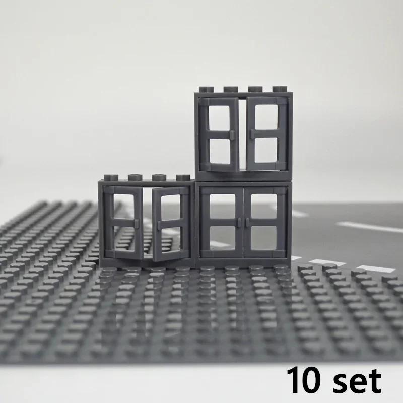 City Friends MOC Дверь Окно Строительные Блоки Забор Лестница Лестница Замок Сад Дом Настенные Аксессуары Сборка Кирпич Leduo Игрушка
