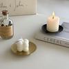 2pcs Iron Golden Candle Holder Decor Metal Tray type  Gold Candle Holders for Home Restaurant Wedding Dinner Party Decorations