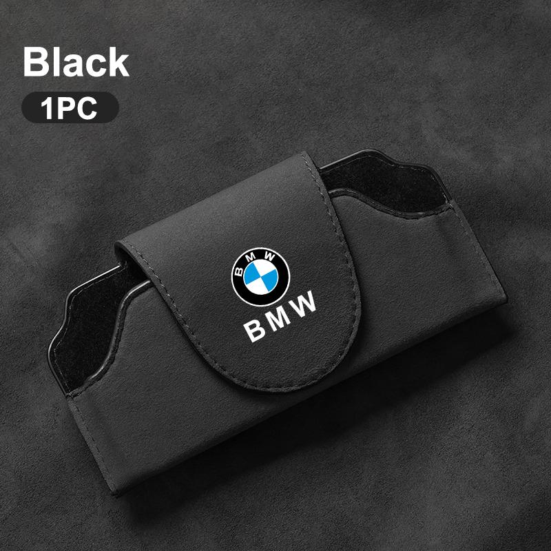 Car Glasses Case Sun Visor Multi-Function Glasses Holder Sunglasses Clip Card Ticket Holder For Bmw E46 E90 F20 E87 E93 F10 X1 VW74