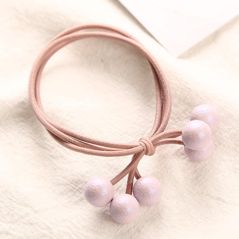 Multicolor Pearls Hair Holders Rubber Bands Elastic Girl Ponytail Tie Gum Hair Accessories Headwear
