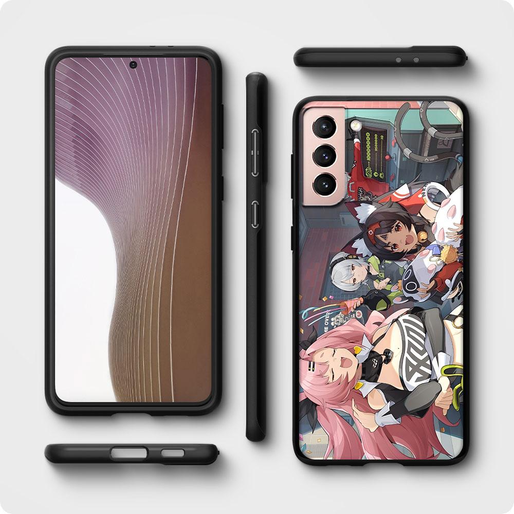 Nicole Demara Zenless Zone Zero Case for Samsung Galaxy S23 S21 S20 FE S24 S22 Ultra S10 S10e S9 Plus Soft Black TPU Phone Cover