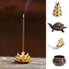 Ornament Home Decor Traditional Shapes Ash Catcher Copper Censer Incense Holder Joss-stick Inserted