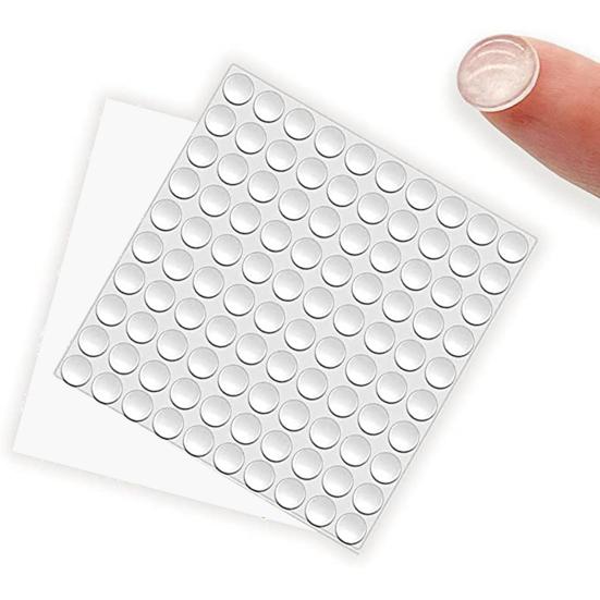 100 шт./компл. самоклеющиеся немые хорошие демпфирующие вязкость наклейки на бампер круглые прозрачные дверные накладки на бампер