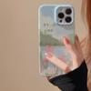 Чехол для iPhone 13 11 Премиум 12 Пленка 14 Свежий в стиле масляной живописи Ins 15pro Max