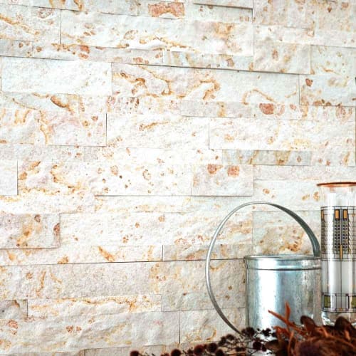 Natural Stone Wall Panels, 600 X 150mm, Sheet Tile Stickers, Hotel-Like Remake Sheets, Thin and Lightweight Wall Panels, Wall Stickers, Renovations, S