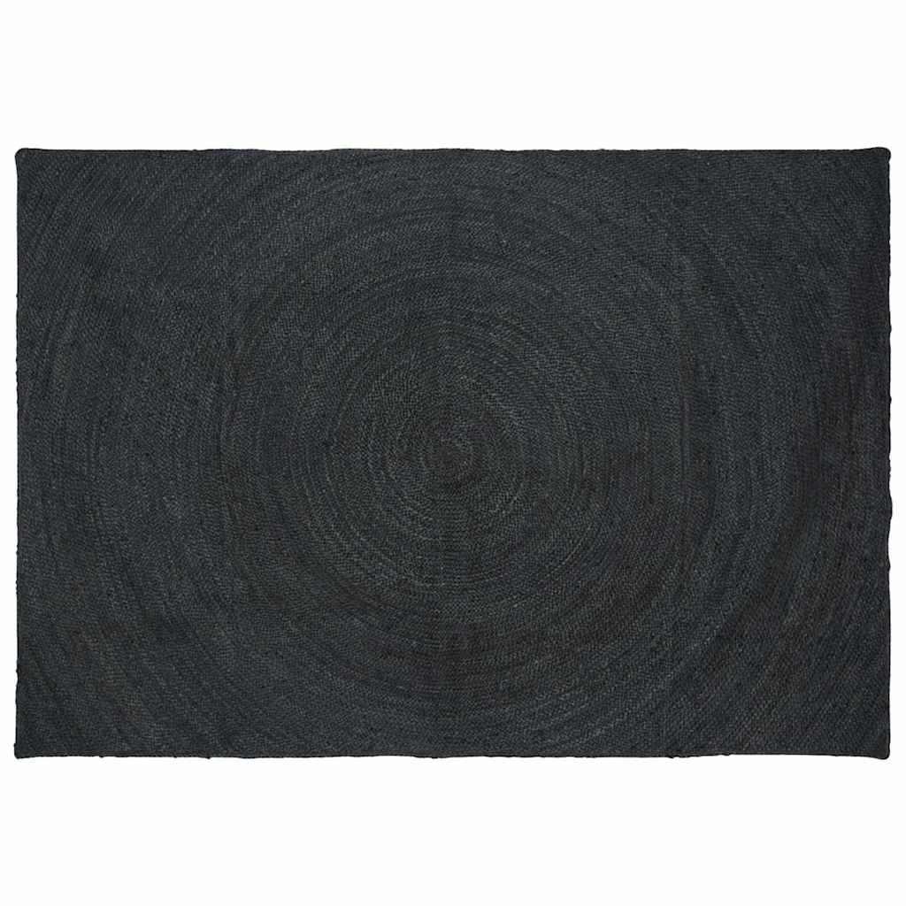 Ковер темный серый 160 x 230 см джут