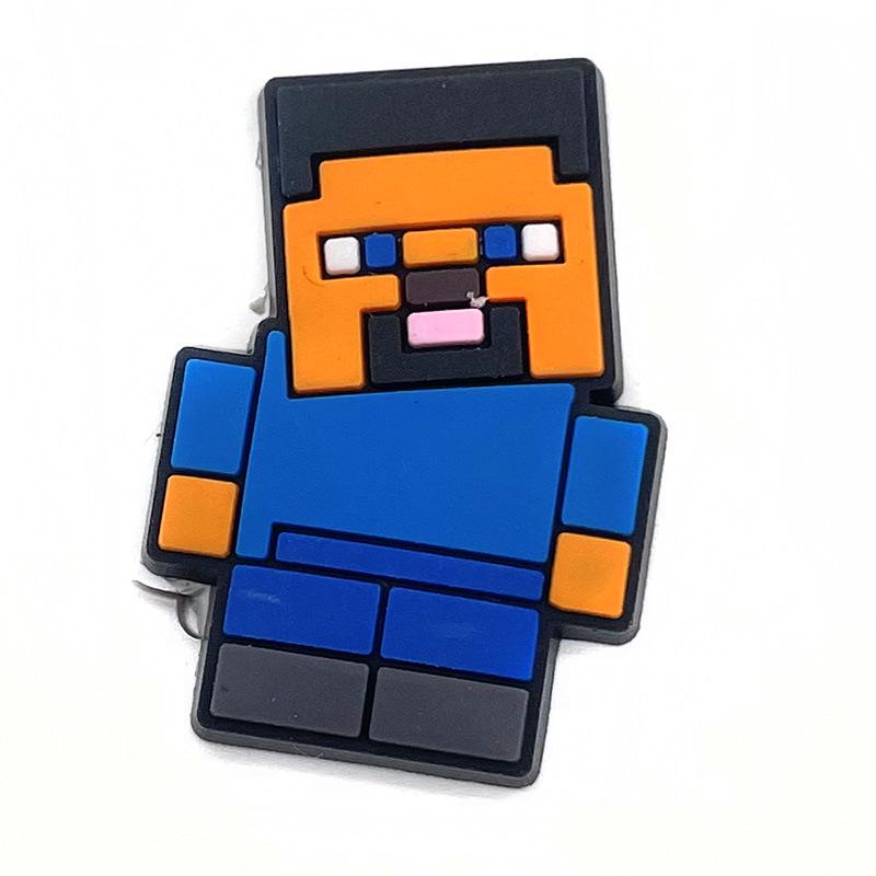 DIY Наборы для украшения кроксов и обуви из ПВХ с персонажами Minecraft