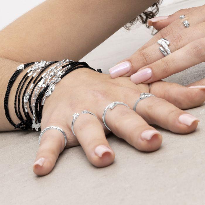 Bracelet - LUXENTER - Hudap - Argent 925 - Zircone - Plaqué finition en rhodium