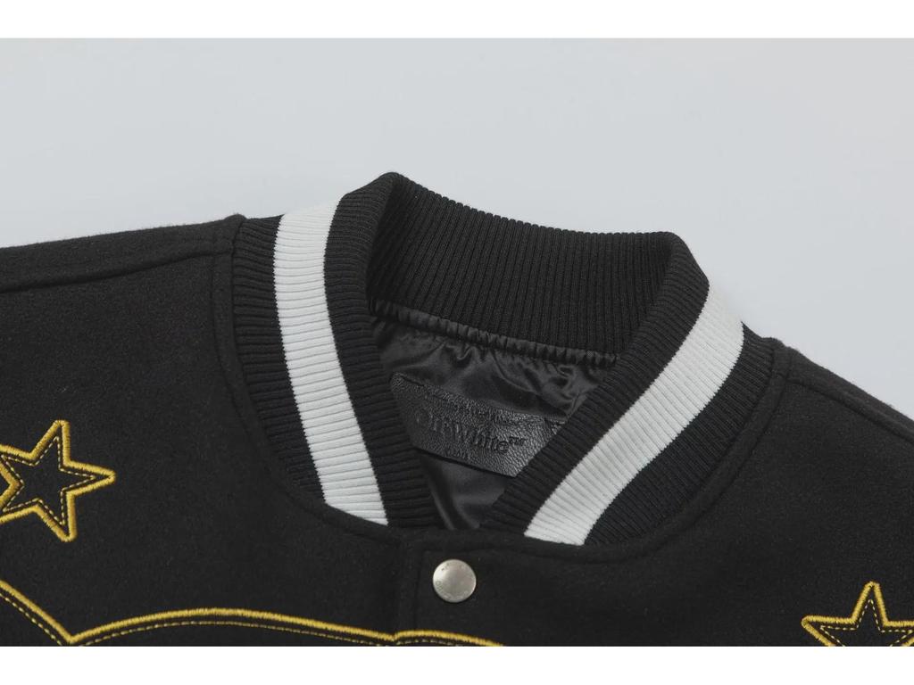 Бейсбольная куртка Hot Diamond Letter 2024 года унисекс – коллекция весна/осень